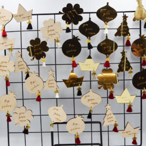 Ξύλινα και πλέξιγκλας χριστουγεννιάτικα μαγνητάκια